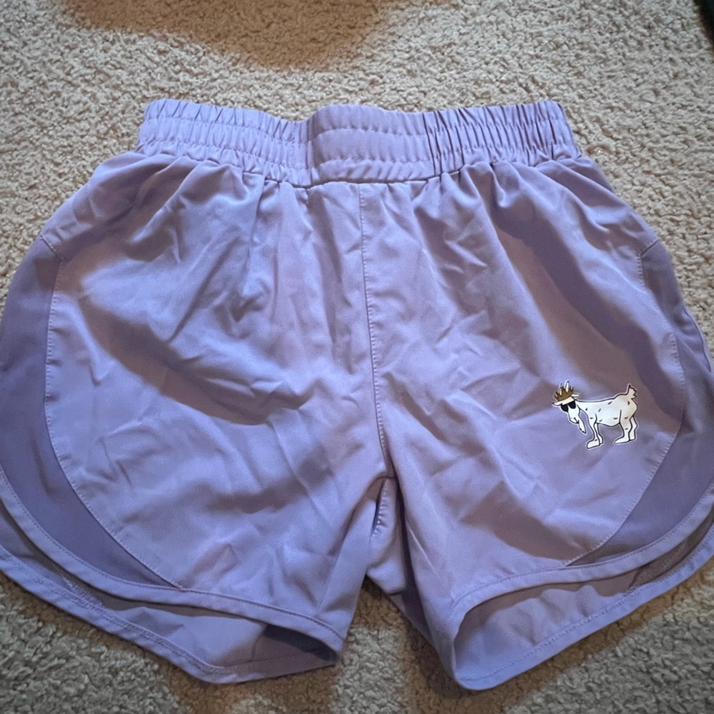 GoatUSA girls youth large shorts purple